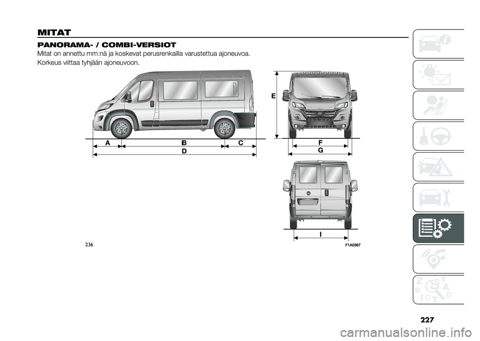 FIAT DUCATO BASE CAMPER 2020  Käyttö- ja huolto-ohjekirja (in in Finnish) ���
�	���
� ��
����
�	�
� �- ���	�/���������
����
� �� �
������ ���,�� �	�
 �������
� ����������
����
 ��
���������
 �
�	�������