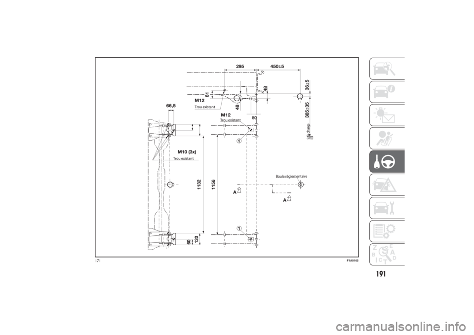 FIAT DUCATO BASE CAMPER 2014 Notice dentretien (in French) e
171
F1A0165
191
3-3-2014 17:35 Pagina 191 FIAT DUCATO BASE CAMPER 2014 Notice dentretien (in French) e
171
F1A0165
191
3-3-2014 17:35 Pagina 191