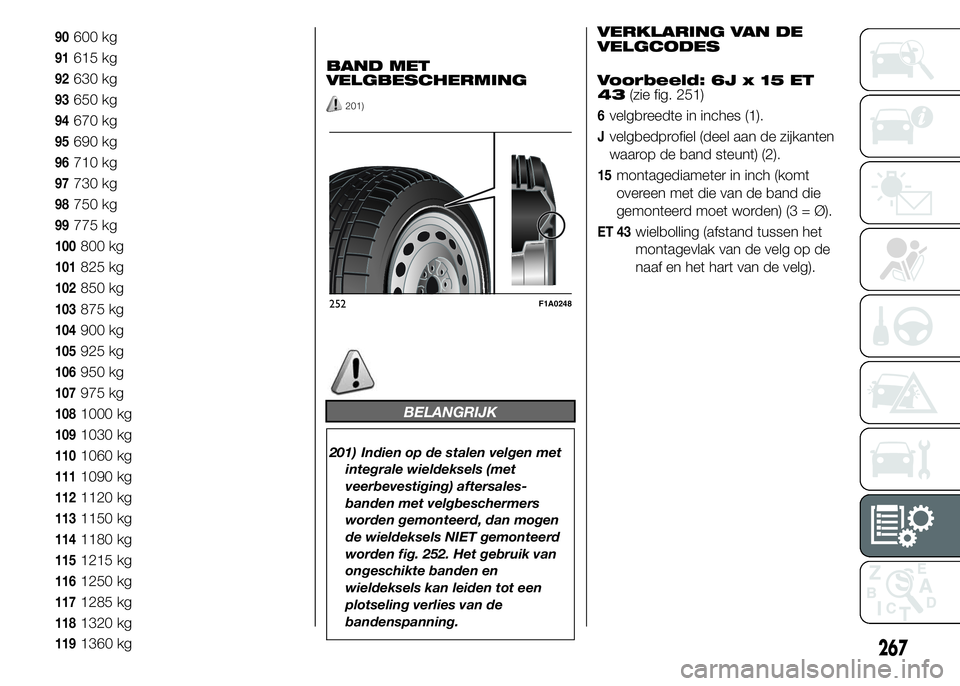 FIAT DUCATO BASE CAMPER 2015 Instructieboek (in Dutch) 90600 kg
91615 kg
92630 kg
93650 kg
94670 kg
95690 kg
96710 kg
97730 kg
98750 kg
99775 kg
100800 kg
101825 kg
102850 kg
103875 kg
104900 kg
105925 kg
106950 kg
107975 kg
1081000 kg
1091030 kg
1101060 FIAT DUCATO BASE CAMPER 2015 Instructieboek (in Dutch) 90600 kg
91615 kg
92630 kg
93650 kg
94670 kg
95690 kg
96710 kg
97730 kg
98750 kg
99775 kg
100800 kg
101825 kg
102850 kg
103875 kg
104900 kg
105925 kg
106950 kg
107975 kg
1081000 kg
1091030 kg
1101060