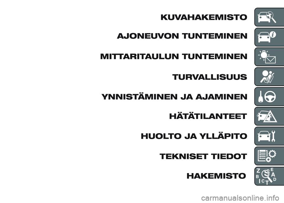 FIAT DUCATO BASE CAMPER 2015  Käyttö- ja huolto-ohjekirja (in in Finnish) 