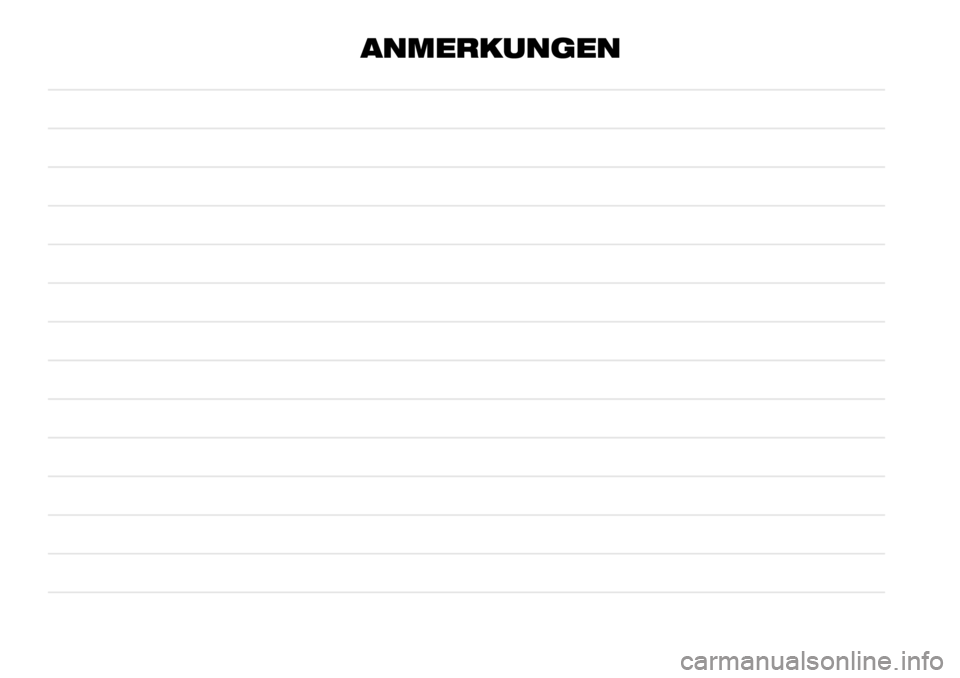 FIAT TALENTO 2021 Betriebsanleitung (in German) ANMERKUNGEN FIAT TALENTO 2021 Betriebsanleitung (in German) ANMERKUNGEN