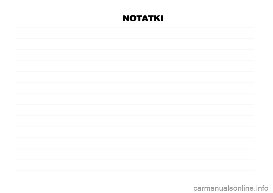 FIAT TALENTO 2017 Instrukcja obsługi (in Polish) NOTATKI FIAT TALENTO 2017 Instrukcja obsługi (in Polish) NOTATKI