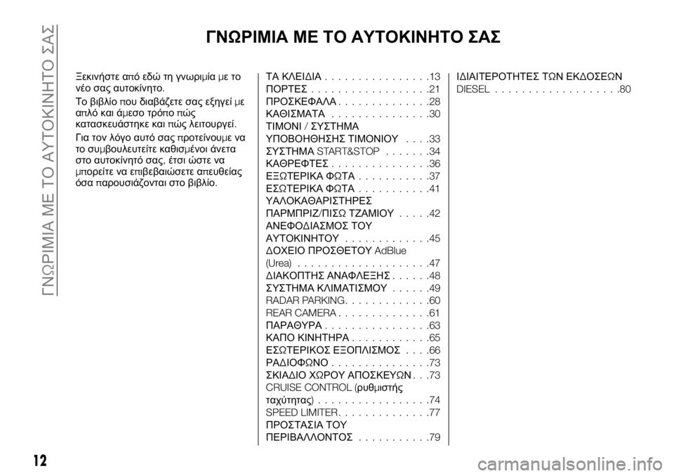FIAT TALENTO 2017 ΒΙΒΛΙΟ ΧΡΗΣΗΣ ΚΑΙ ΣΥΝΤΗΡΗΣΗΣ (in Greek) ΓΝΩΡΙΜΙΑ ΜΕ ΤΟ ΑΥΤΟΚΙΝΗΤΟ ΣΑΣ
Ξεκινήστε από εδώτη γνωριμίαμετο
νέο σας αυτοκίνητο.
Το βιβλίοπου διαβάζετε σα FIAT TALENTO 2017 ΒΙΒΛΙΟ ΧΡΗΣΗΣ ΚΑΙ ΣΥΝΤΗΡΗΣΗΣ (in Greek) ΓΝΩΡΙΜΙΑ ΜΕ ΤΟ ΑΥΤΟΚΙΝΗΤΟ ΣΑΣ
Ξεκινήστε από εδώτη γνωριμίαμετο
νέο σας αυτοκίνητο.
Το βιβλίοπου διαβάζετε σα