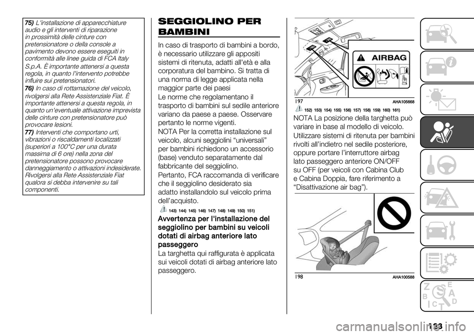 FIAT FULLBACK 2020  Libretto Uso Manutenzione (in Italian) ���
GC4/?$*#,&..&0$(*" !$ &11&%"))9$&,-%"
&-!$( " +.$ $*,"%2"*,$ !$ %$1&%&0$(*"
$* 1%(##$’$,< !".." )$*,-%" )(*
1%","*#$(*&,(%" ( !"..& )(*