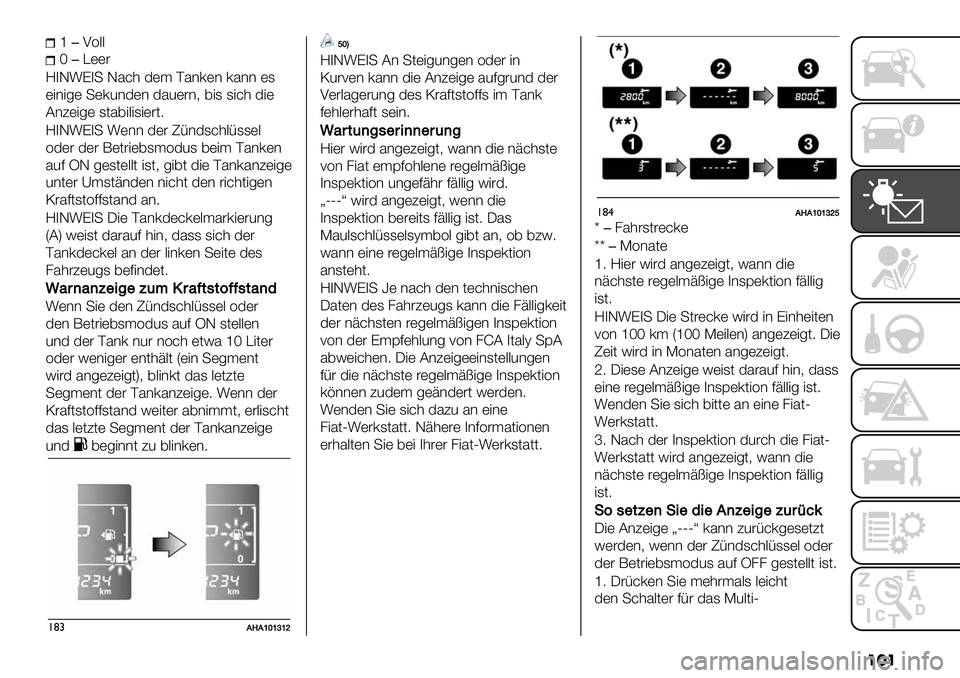 FIAT FULLBACK 2020  Betriebsanleitung (in German) ���
e�H=..
S�E))#
M4G:K4+ G5&’ 3)$ P5*0)* 05** )1
)"*"-) +)02*3)* 352)#*6 ,"1 1"&’ 3")
C*?)"-) 1(5,"."1")#(9
M4G:K4+ :)** 3)# T/*31&’./11).
=3)# 3)# ;)(#