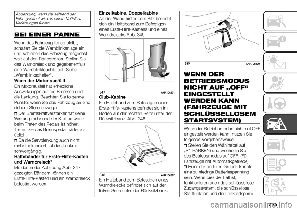 FIAT FULLBACK 2020  Betriebsanleitung (in German) ���
C,3)&02*-6 !)** 1") !A’#)*3 3)#
85’#( -)%77*)( !"#36 "* )"*)$ G=(75.. ?2
H)#.)(?2*-)* 7/’#)*9
!$" $",$’ 9.,,$
:)** 351 85’#?)2- .")-)* ,.)",(6
1&’5.(