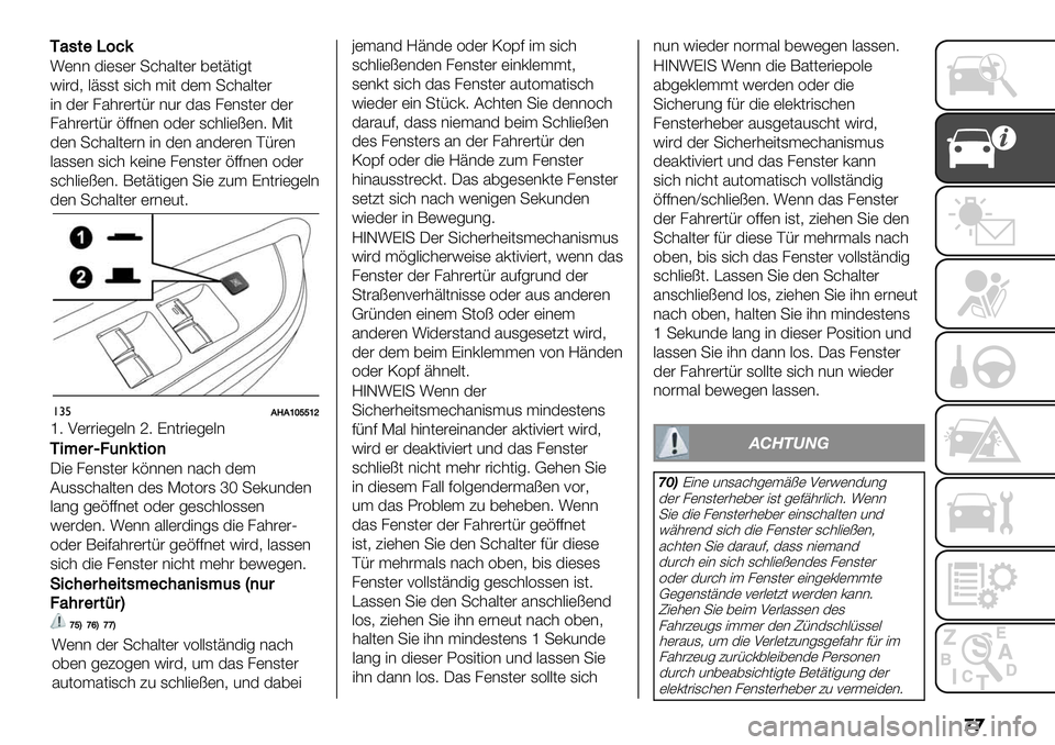 FIAT FULLBACK 2020  Betriebsanleitung (in German) ��
U2,&"Z689
:)** 3")1)# +&’5.()# ,)(A("-(
!"#36 .A11( 1"&’ $"( 3)$ +&’5.()#
"* 3)# 85’#)#(/# *2# 351 8)*1()# 3)#
85’#)#(/# %77*)* =3)# 1&’.")I)*9 >"(