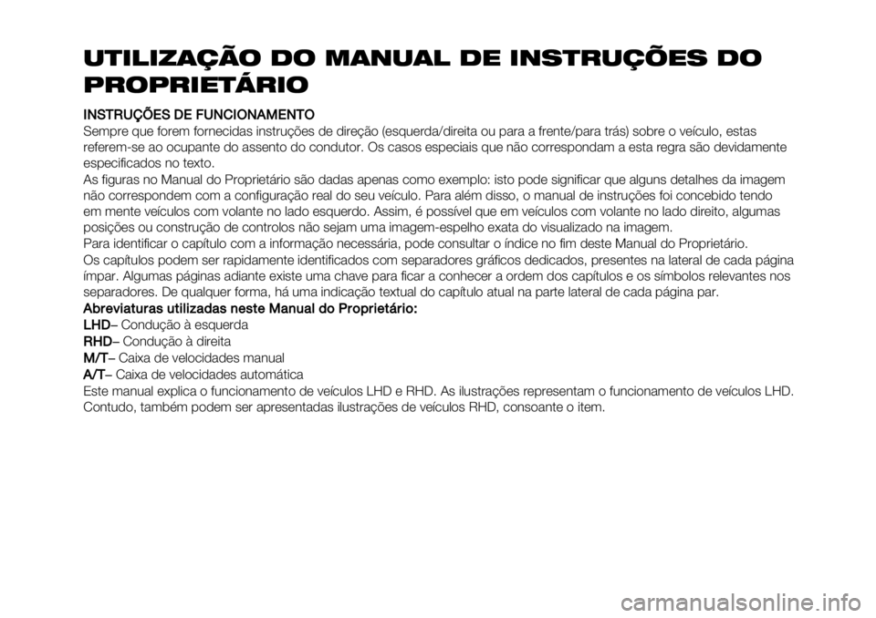 FIAT FULLBACK 2021 Manual de Uso e Manutenção (in Portuguese) * FIAT FULLBACK 2021 Manual de Uso e Manutenção (in Portuguese) *