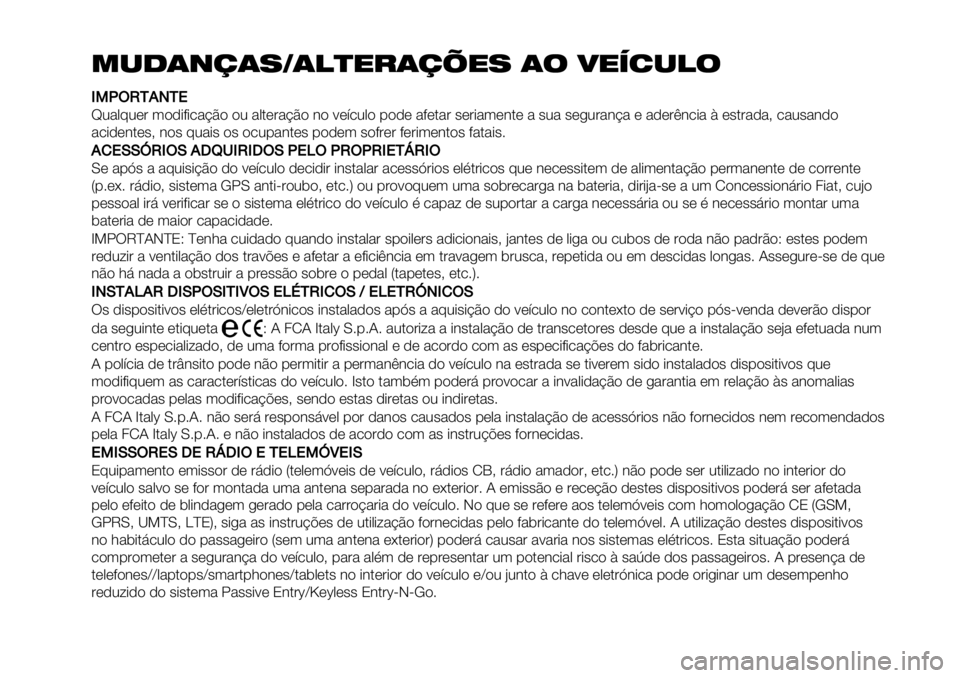 FIAT FULLBACK 2021 Manual de Uso e Manutenção (in Portuguese) )*.$(,$%3$!&"/$,0"% $’ 4"56*!’
MM-PWSI8TI+
‘0%,@0*& (")-+-.%BE" "0 %,$*&%BE" 3" <*’.0," 1")* %+*$%& #*&-%(*3$* % #0% #*/0&%3B% * %)*&23.-% D *#$&%)%A .% FIAT FULLBACK 2021 Manual de Uso e Manutenção (in Portuguese) )*.$(,$%3$!&"/$,0"% $’ 4"56*!’
MM-PWSI8TI+
‘0%,@0*& (")-+-.%BE" "0 %,$*&%BE" 3" <*’.0," 1")* %+*$%& #*&-%(*3$* % #0% #*/0&%3B% * %)*&23.-% D *#$&%)%A .%
