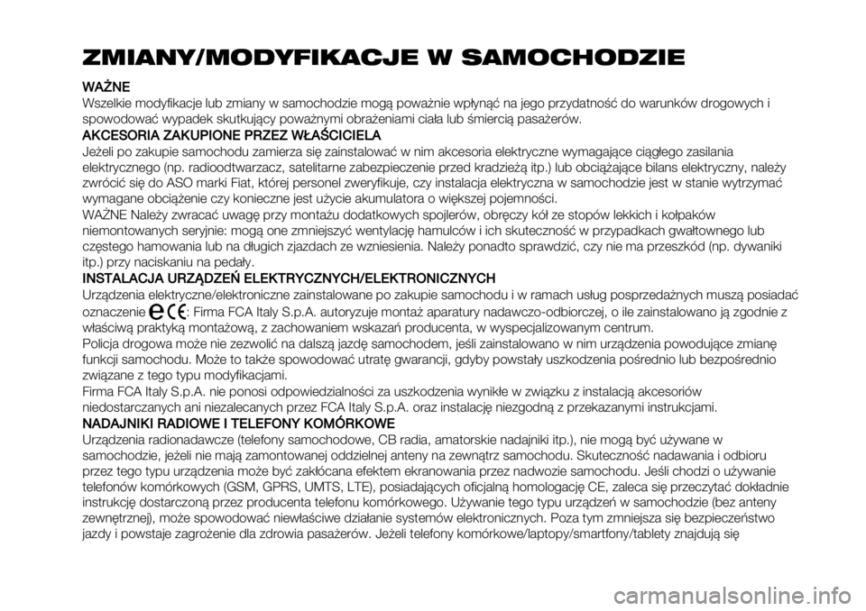 FIAT FULLBACK 2021 Instrukcja obsługi (in Polish) #2.(-&3204&5./(%)$ + 1(20%604#.$
..ObRS
F;+(&,.( )4/*C.,#6’( &%2 +).#:* 1 ;#)46B4/+.( )4!< -41#>:.( 1-A*:<? :# ’(!4 -"+*/#$:49? /4 1#"%:,31 /"4!41*6B .
;-414/41#? 1*-#/(, ;,%$,%’<6* FIAT FULLBACK 2021 Instrukcja obsługi (in Polish) #2.(-&3204&5./(%)$ + 1(20%604#.$
..ObRS
F;+(&,.( )4/*C.,#6’( &%2 +).#:* 1 ;#)46B4/+.( )4!< -41#>:.( 1-A*:<? :# ’(!4 -"+*/#$:49? /4 1#"%:,31 /"4!41*6B .
;-414/41#? 1*-#/(, ;,%$,%’<6*