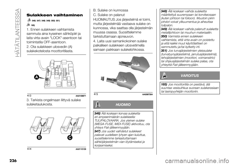 FIAT FULLBACK 2021  Käyttö- ja huolto-ohjekirja (in in Finnish)  SL>L>V@ID>CC==I
���	
+F9@<<>>? B@AH;@JA?>?
ZY‘@ZY_@ZY\@ZY[@Z^W@Z^V@
V\^@
[4 C--"- ,&%$((""- 3$)#*$’),*$
,$’’&*$ $)-$ (9,")-"- ,+#(;7))5) 6$
%$)*$ 3)5*$1$3$)- Y@KU:Y1$,&#