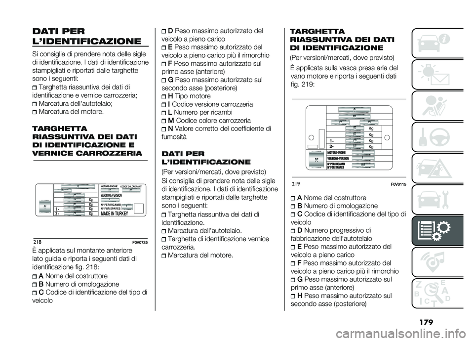 FIAT DOBLO COMBI 2019  Libretto Uso Manutenzione (in Italian) ��
�
���� ���
��-����
���������	�
�
�"� ���������	 �� �������� ���
�	 ����� �����
�� �����
�����	������ �: ��	�
� �� �����
