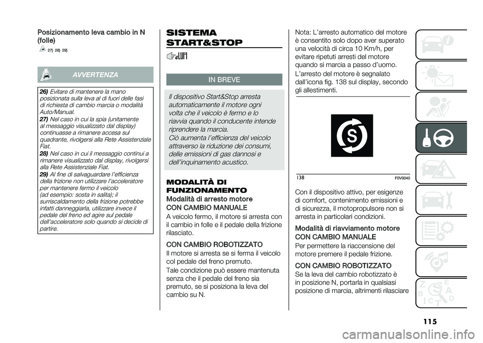 FIAT DOBLO COMBI 2020  Libretto Uso Manutenzione (in Italian) ����&�������
����
�� �	��� ������ ��
 �)
�-���	�	��.
�@�A�. �@�C�. �@�D�.
��
�
�������
���
�0���
�	�� �� �
�	��
����� ��	 �
�	��
���������	�