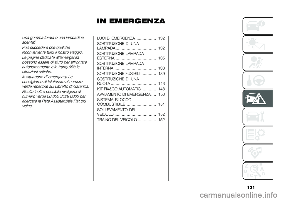 FIAT DOBLO COMBI 2020  Libretto Uso Manutenzione (in Italian) ���
��
 �������
���;��	 ���
�
�	 ����	�
�	 � ���	 ��	�
��	����	
�����
�	�a
��� ��������� ��!� ���	���!�������������
� �
���� �� ���
