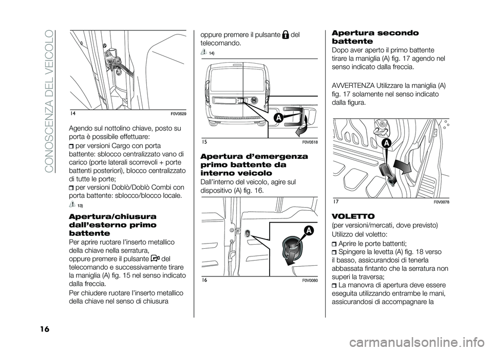 FIAT DOBLO COMBI 2020  Libretto Uso Manutenzione (in Italian) ���,�%�,�"��0�%�@����0���6�0�:��,��,
��	 ��
��;�,�;�>�@�D
������ ��� ���
�
����� ��!��	��� ����
� ��
����
�	 �7 ��������� �����
�
��	���) �