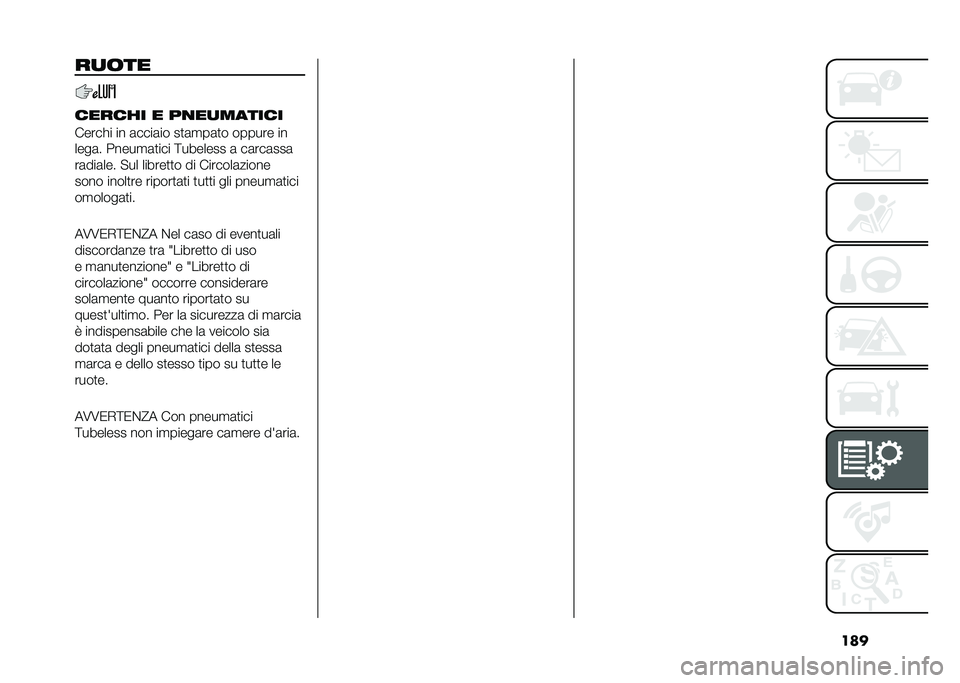 FIAT DOBLO COMBI 2020  Libretto Uso Manutenzione (in Italian) �����
�	��
������ � ��
��
������
�����!� �� �	����	�� ��
�	�
��	�
� ������ ��
����	� �����
�	�
��� �<������� �	 ��	���	���	
��	���