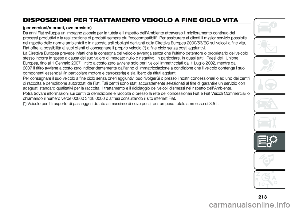 FIAT DOBLO COMBI 2020  Libretto Uso Manutenzione (in Italian) ���
�����	�����	�
� ��� ���������
��	 �����	��	 � ���
� �����	 ���� �-��� ��� ����
��8��� ����� ��� �� �������.
��	 �	��� ��