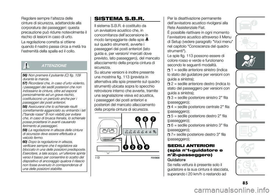 FIAT DOBLO COMBI 2020  Libretto Uso Manutenzione (in Italian) ���+�����	�� ���
��� �� �	��
����	 �����
����
��� �� ���������	� �	��	�
�
�	����� �	���	
�������	�
���	 ��� ��	���������) �����
