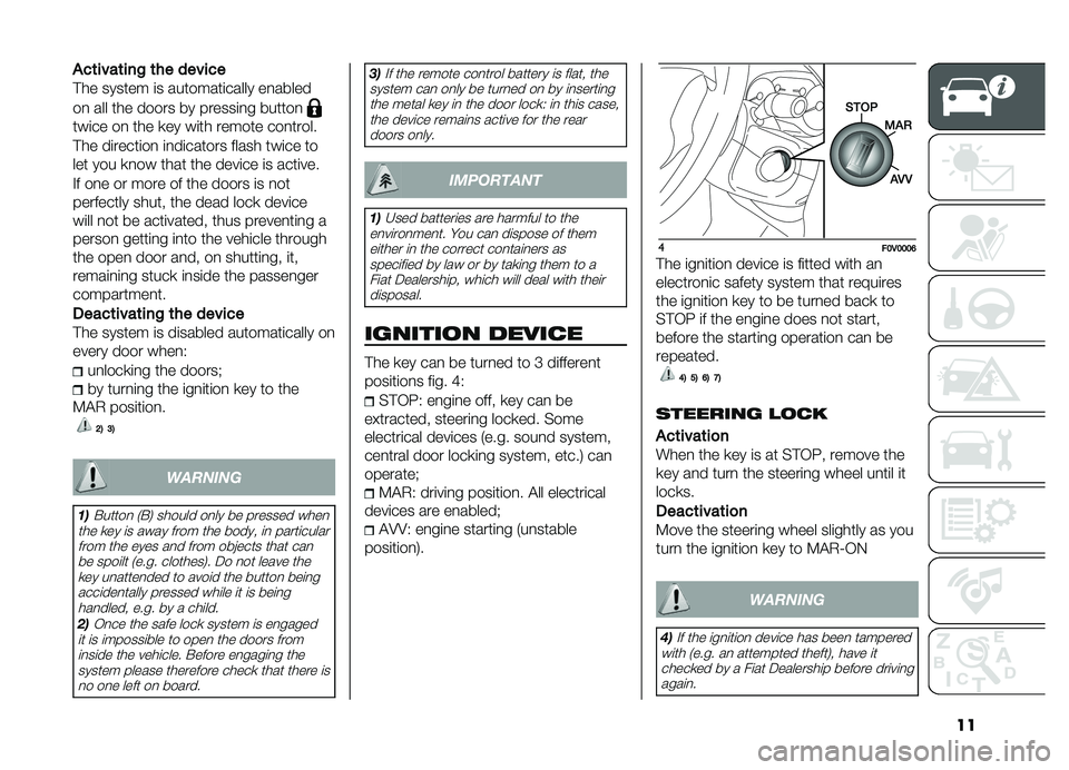 FIAT DOBLO COMBI 2019  Owner handbook (in English) ��
���	����	���!�	��������
�!�� ������ �	� ��������	����� ��
�����
��
 ��� ��� ����� �� ������	�
� ������
���	�� ��
 ��� �