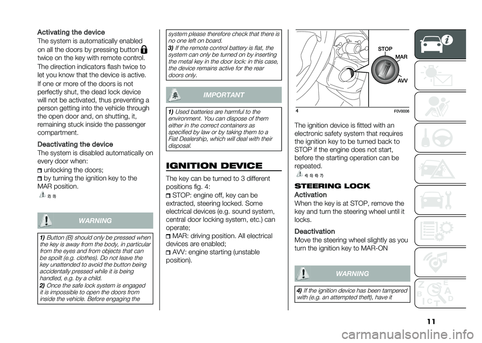 FIAT DOBLO COMBI 2020  Owner handbook (in English) �����	����	���! �	�� ������
�!�� ������ �	� ��������	����� ��
�����
��
 ��� ��� ����� �� ������	�
� ������
���	�� ��
 ��� 