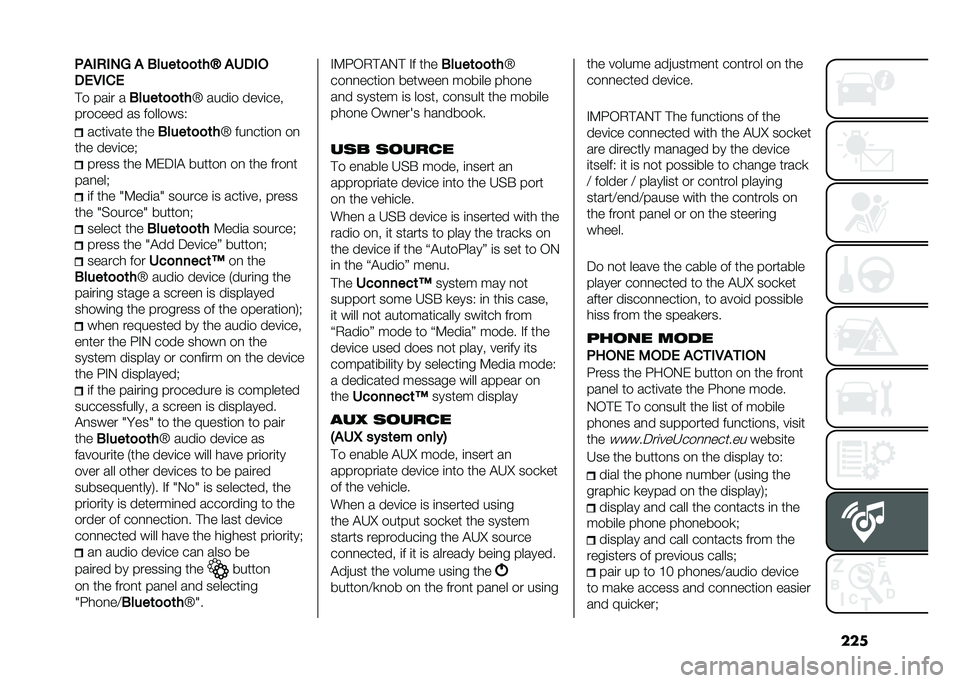 FIAT DOBLO COMBI 2020  Owner handbook (in English) ����+��#�%�#�)�* � �3����	�
�
�	��L ����#�
��&�,�#��&
�!� ���	� �
�3����	�
�
�	� �T ����	� ����	���
������� �� ��������* ����	���� ���
�3��