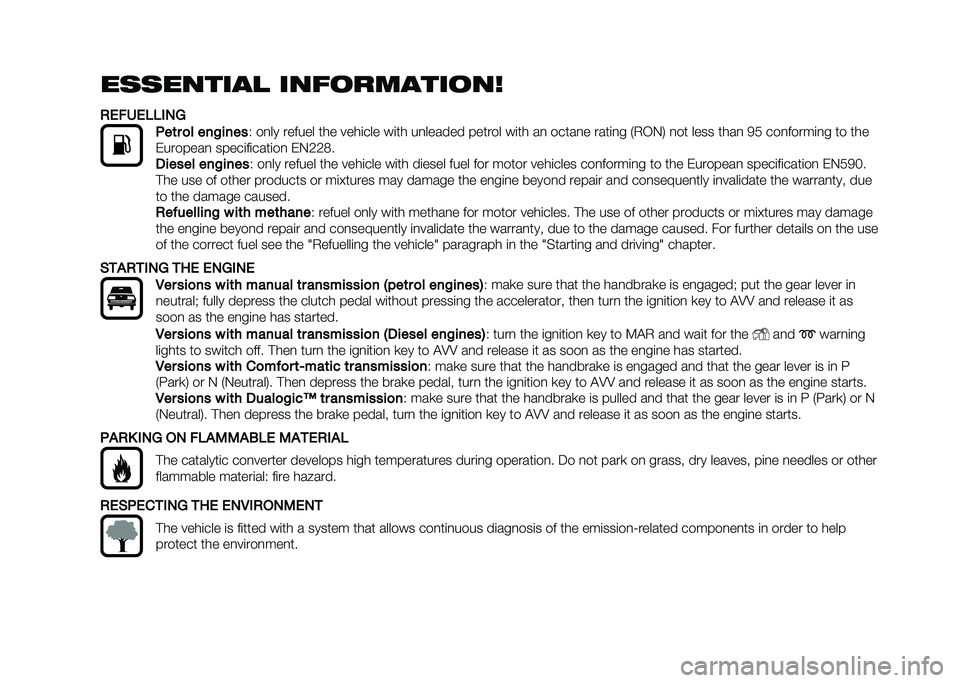 FIAT DOBLO COMBI 2020  Owner handbook (in English) ��������� ���	�
������
��
�%�&���&�(�(�#�)�*
�+��	� �
� ���!����
�* ��
�� ������ ��� ����	��� ��	�� ��
������ ������ ��	�� ��
 ���