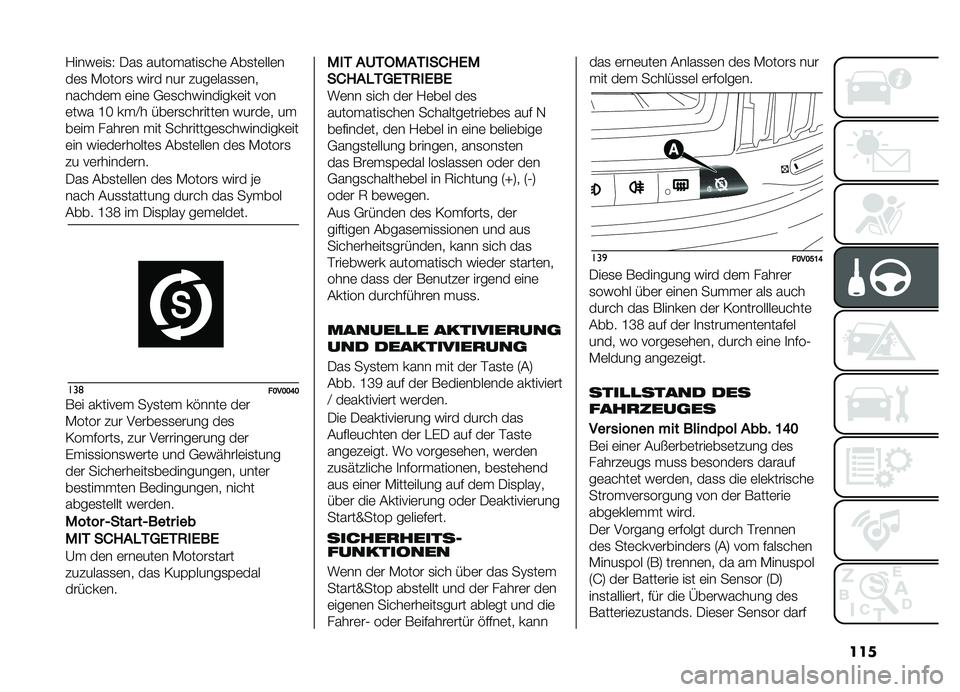 FIAT DOBLO COMBI 2019  Betriebsanleitung (in German) ���
�?���&�	��
�3 ���
 ���������
� ��	 ���
��	���	�
��	�
 �-�����
 �&��� ��� ����	���
�
�	��
��� ���	� �	���	 �+�	�
� ��&�������	�� ���
�	�