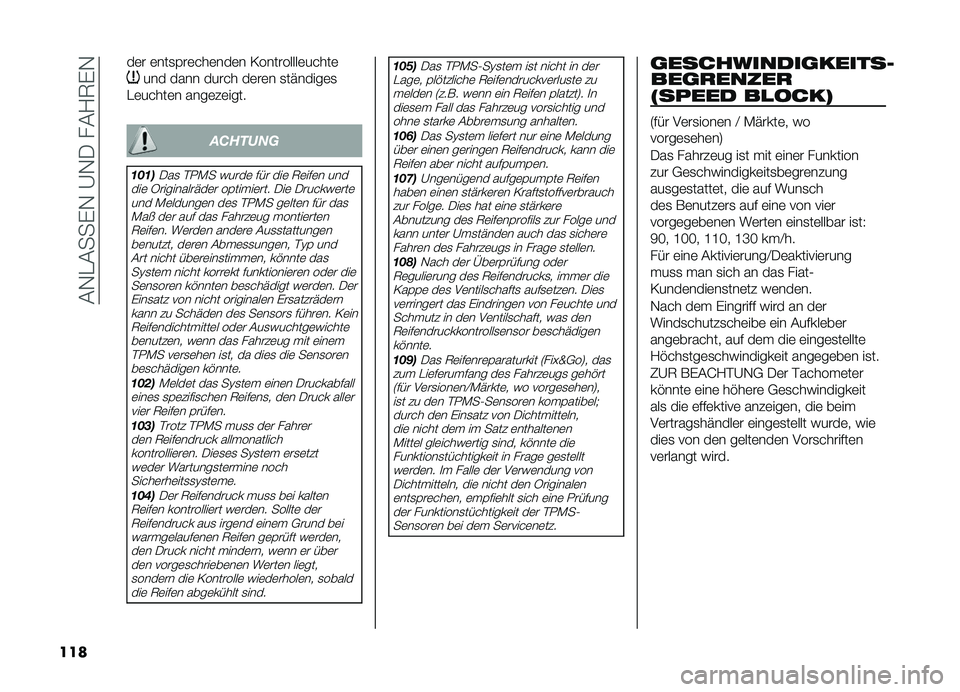 FIAT DOBLO COMBI 2019  Betriebsanleitung (in German) ���,�����%�,��A�,�����?�6�%�,
���
��	� �	���
�$��	� ��	���	� �/���������	�� ���	
��� ���� ���� � ��	��	� �
��(�����	�
��	�� ���	� ����	��