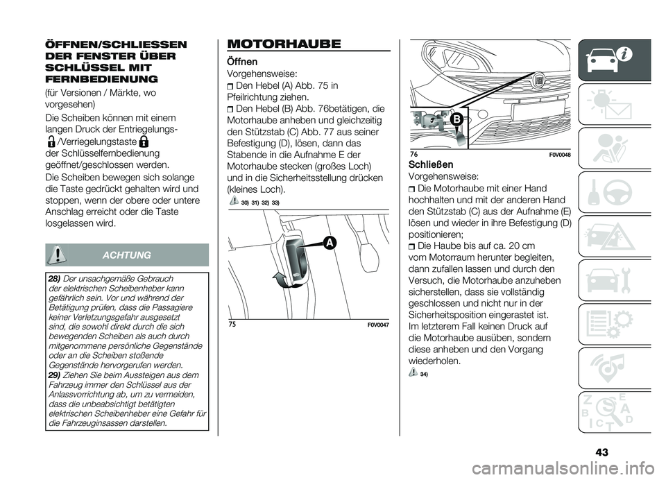 FIAT DOBLO COMBI 2019  Betriebsanleitung (in German) ��
���	 �� ��	���	� ��"���	� ��� �	���	�
�����	� ���� � ��	� �%�����	��	�����
�0
�B��	����	��	�����
���
��	
��	� �� ����
�
�	���	����	��