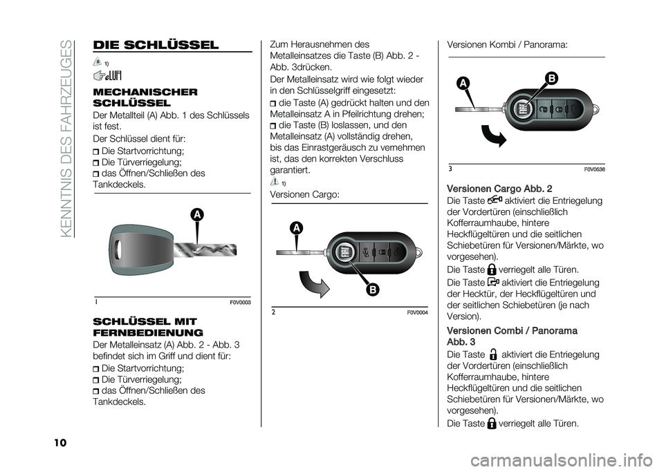 FIAT DOBLO COMBI 2021  Betriebsanleitung (in German) ��/�%�,�,�#�,�
����%�����?�6�1�%�A�+�%�
�� ��� ����
�����

�A�3
������������
����
�����

��	� �-�	������	�� �5��7 ���� �J ��	�
 �� ����
�
�	�