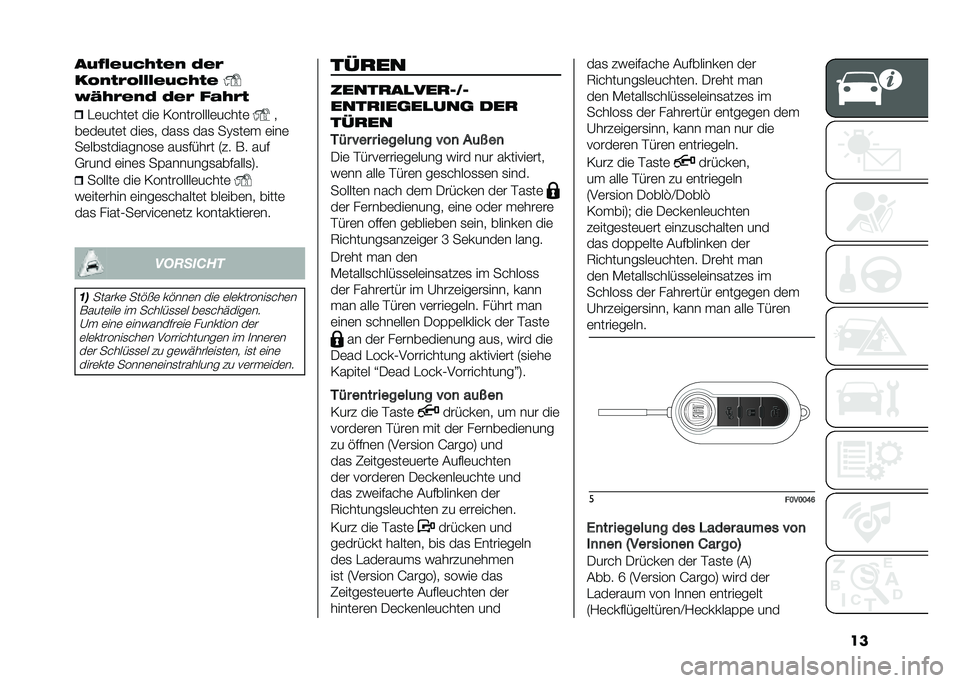 FIAT DOBLO COMBI 2021  Betriebsanleitung (in German) ������(�&��)�*��&� �+�&�$
��!���$�!�(�(�(�&��)�*��&
�,�-�*�$�&��+ �+�&�$ ��.�*�$�
��	�� ���	� ���	 �/���������	�� ���	 �
��	��	���	� ���	�
� ���
�
 ���
 