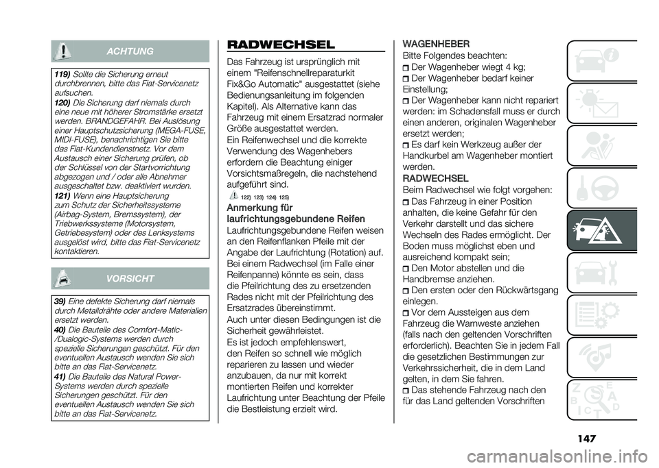 FIAT DOBLO COMBI 2021  Betriebsanleitung (in German) ���
�������
�	�	��
������	 ���	 ��� ��	���� �	���	��
���� ����	���	�� �����	 ���
 �����0��	���� �	��	�� ����
�� ��	��
�	���
���	 ���