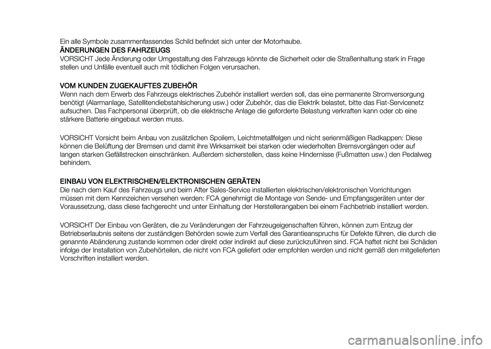 FIAT DOBLO COMBI 2020  Betriebsanleitung (in German) 