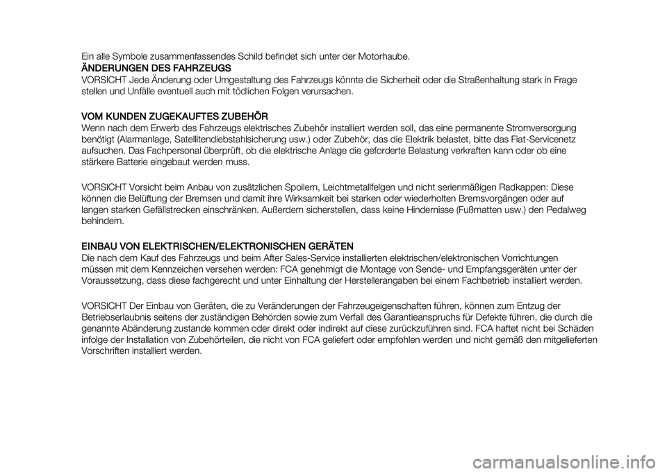 FIAT DOBLO COMBI 2021  Betriebsanleitung (in German) 