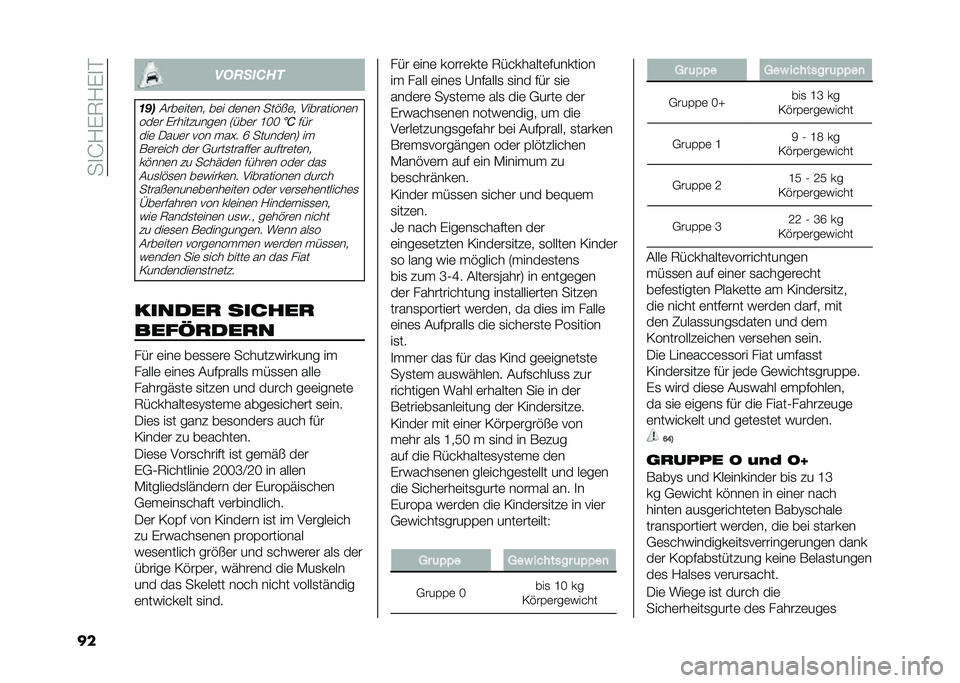 FIAT DOBLO COMBI 2021  Betriebsanleitung (in German) ���
�G�?�%�6�?�%�
�#
�� �
�������
�	��

����	���	�� ��	� ��	��	� ���"�!�	� ����������	�
���	� �%���������	� �5���	� �J�<�< ����
���	 ����	�