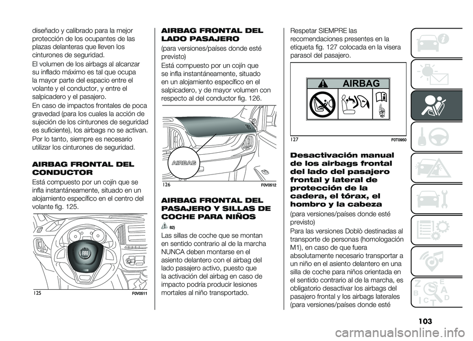 FIAT DOBLO COMBI 2019  Manual de Empleo y Cuidado (in Spanish) ���
�����;�	�� �
 ��	�����	�� ��	��	 ��	 �
��"��
��������� � �� ��� �����	���� �� ��	�
���	�#�	� ����	�����	� ��� ������ ���
��