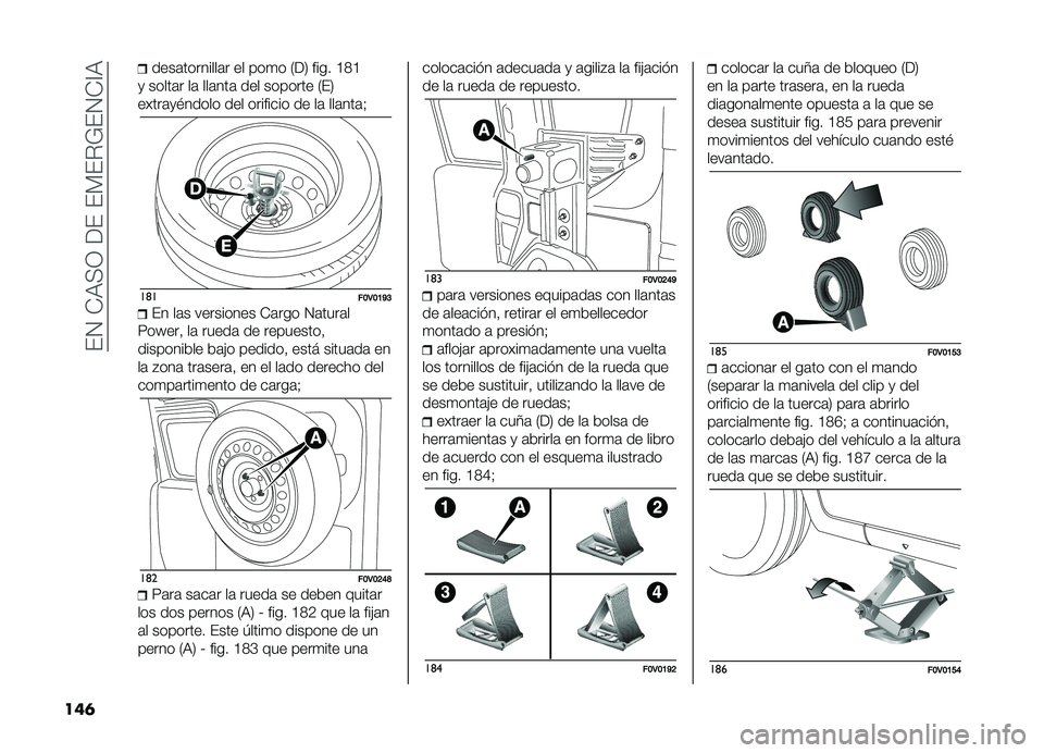 FIAT DOBLO COMBI 2019  Manual de Empleo y Cuidado (in Spanish) ���4��-�,�+�3������)��%�*��4�-�A�,
���	
����	��������	� �� ���
� �2��5 ���� �C�9�C
�
 �����	� ��	 ���	���	 ��� ������� �2��5
�����	�
�$����