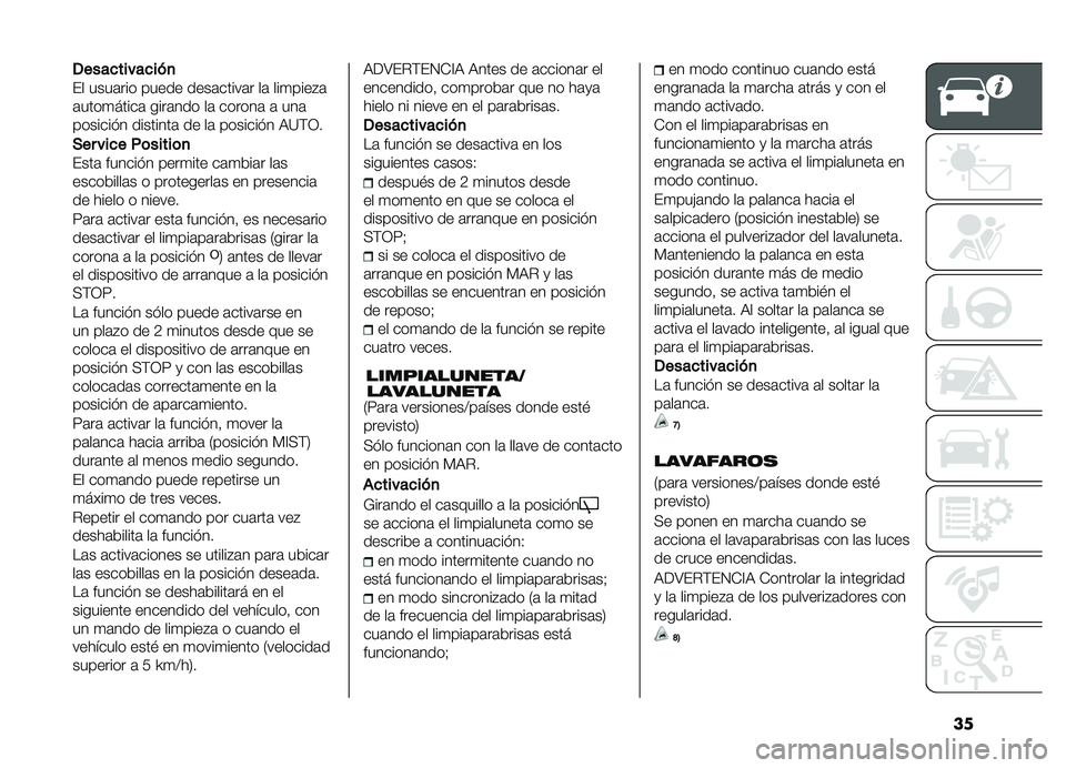 FIAT DOBLO COMBI 2019  Manual de Empleo y Cuidado (in Spanish) ��
�������������
�� ����	��� ����� ����	�����	� ��	 ���
����#�	
�	����
�����	 ����	��� ��	 ������	 �	 ���	
������� � �������
