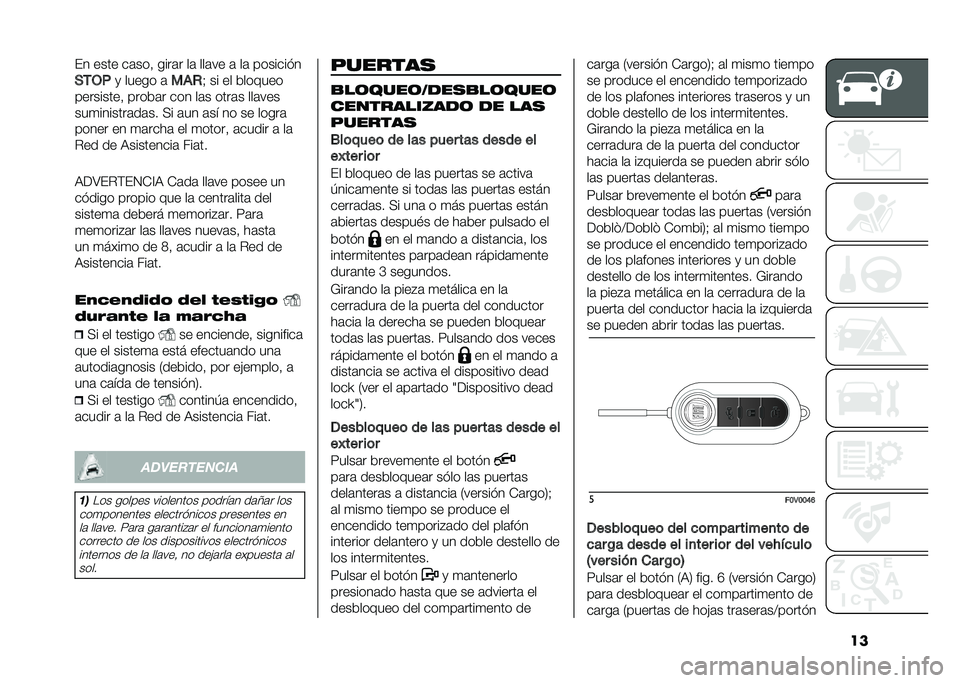 FIAT DOBLO COMBI 2021  Manual de Empleo y Cuidado (in Spanish) ���� ���� ��	���! ����	� ��	 ���	�� �	 ��	 ������� �
�)�-�,�%
�
 ����� �	 ���+�& �� �� �������
���������! �����	� ��� ��	� ����	� �