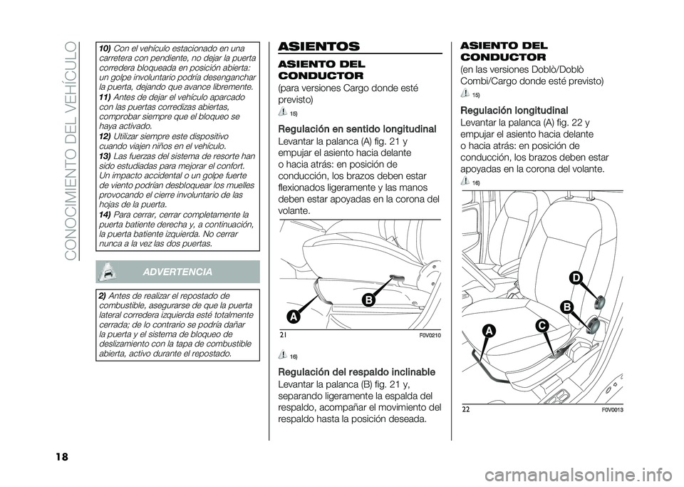 FIAT DOBLO COMBI 2021  Manual de Empleo y Cuidado (in Spanish) ��-�3�4�3�-�A�)�A��4�(�3������>���Q�-�?��3
�� �	��

�-�� �� �������� ����	�����	�� �� ���	
��	�������	 ��� ����������! �� ���"�	� ��	 ��
