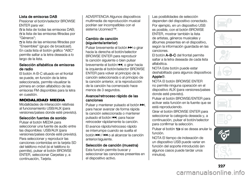 FIAT DOBLO COMBI 2021  Manual de Empleo y Cuidado (in Spanish) ���
��	 �����	 �� ����	� ��	� ��
�����	� ��,�F�&
��	 �����	 �� ��	� ��
�����	� ������	��	� ���
�=�*�$������=�& ��	 �����	 �� ��	� ��
���