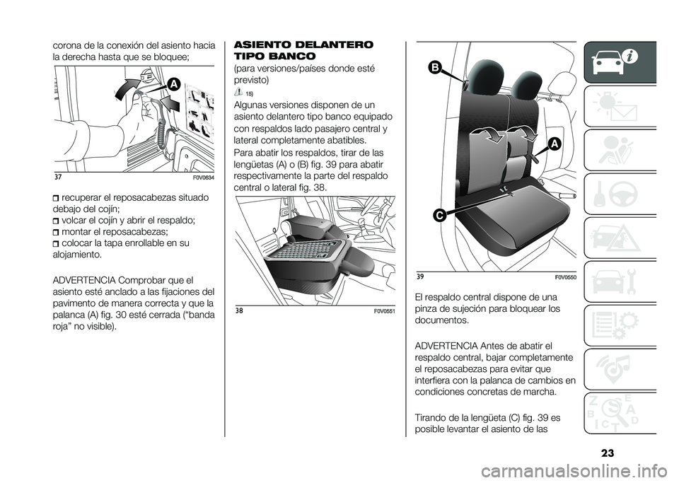 FIAT DOBLO COMBI 2021  Manual de Empleo y Cuidado (in Spanish) ��������	 �� ��	 ������� � ��� �	������ ��	���	
��	 �������	 ��	���	 ��� �� ��������&
��
��B�3�B�F�C�D��������	� �� ������	��	��