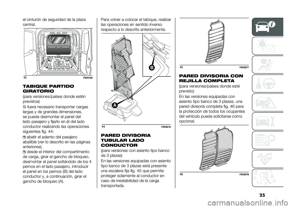 FIAT DOBLO COMBI 2021  Manual de Empleo y Cuidado (in Spanish) ���� ������� � �� ��������	� �� ��	 ���	�#�	
������	��
��
��B�3�B�A�B�C
���
���� �������	
������	���	
�2��	��	 ����������@��	����