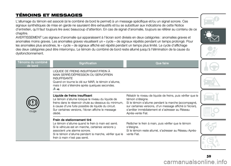 FIAT DOBLO COMBI 2019  Notice dentretien (in French) ��
��	����
� �� �����
���
����	�	���� � �� �����
�
 ��� ������
� �.��
 �	� �����
�
� �� ���� �	� �������1 �! ��
 ������ � �����
��