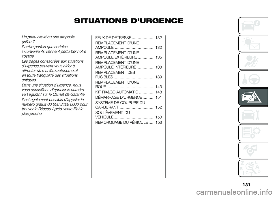 FIAT DOBLO COMBI 2020  Notice dentretien (in French) ���
�����
����
� �������
���B�
 ��
�� ����� �� ��
� ������	�
� ��
�	�	�� �f
�F�	 ����
�� ������
� ��� ������
�
��
�
���
���
�
��
�� �