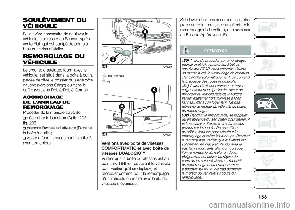 FIAT DOBLO COMBI 2020  Notice dentretien (in French) �������������
� ��
��	������
�(��
�	 �����#�� �
�������
�� �� ����	���� �	�
����
���	�� ���������� �� �/����� �&���#��A
���
