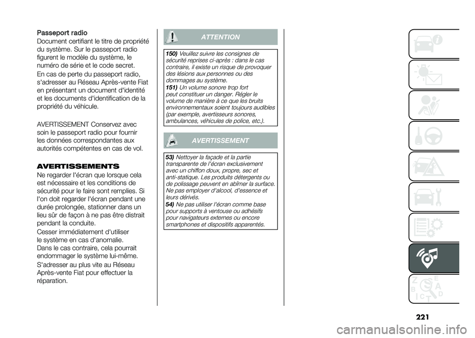 FIAT DOBLO COMBI 2021  Notice dentretien (in French) ����������� �	 � ����
�������
� �����
��
��
� �	� ��
��� �� ������
���
�� ��+���#��� �(�� �	� ��������� ����
�
��
� ����
� �	�
