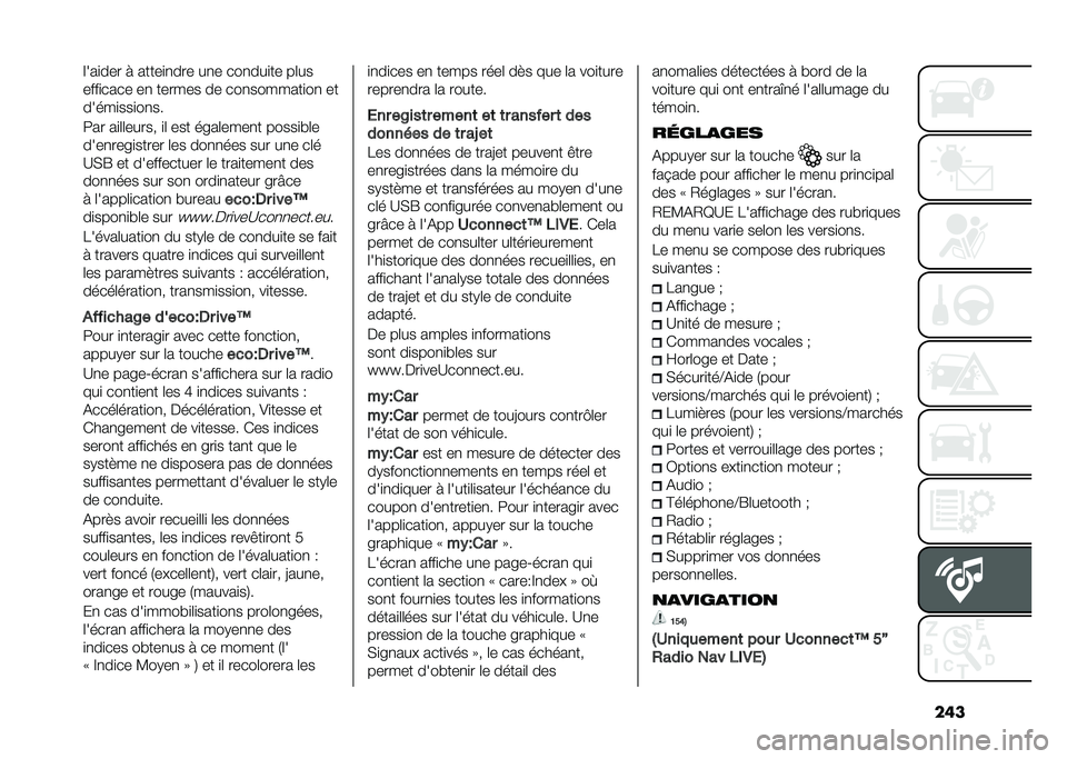 FIAT DOBLO COMBI 2020  Notice dentretien (in French) ����	���
��� �! �����
�
��� ��
� ���
���
�� ��	��
����
���� ��
 ������ �� ���
�������
��
 ��
�����
���
��
��
�9�� ��
�	�	����� �
�