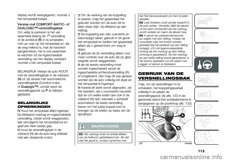 FIAT DOBLO COMBI 2021  Instructieboek (in Dutch) ����������9 ���
��	 ����
�������� ����
���	 �
���	 �
�������� �������	�
�,�� ��
�� ��� � �*�)��*�+�&�0�)�!�&�� �0 ��
��/�!�3�*�5�� �1�0���