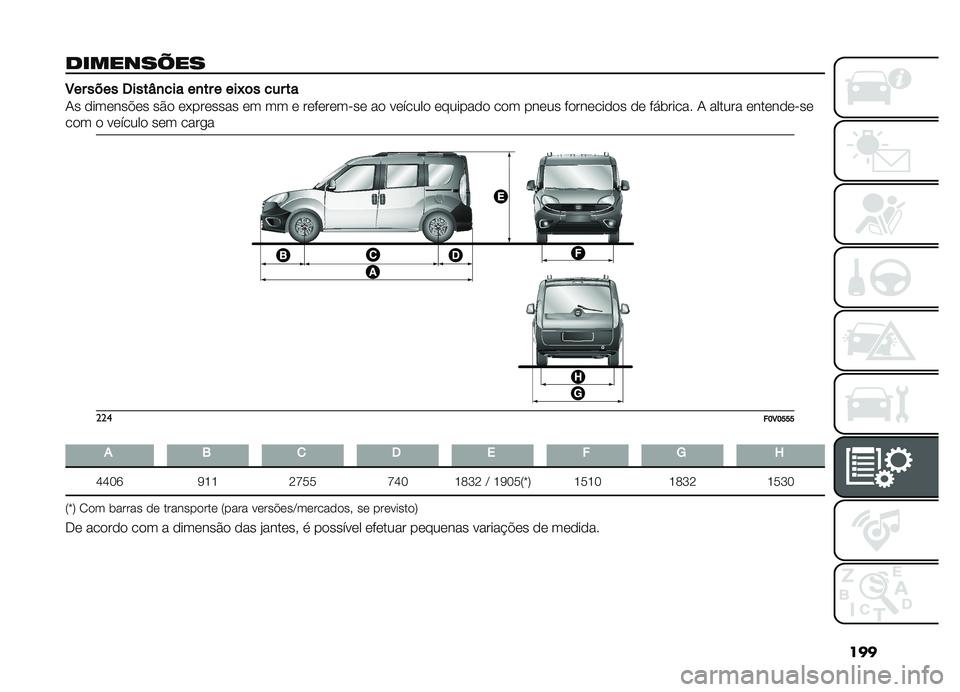 FIAT DOBLO COMBI 2019  Manual de Uso e Manutenção (in Portuguese) ���
�������=��
�3�����������\�
�����
������6�	������
�-� �������$�� ��&� ��*������� �� �� � �������� �� �� ������� ����